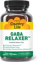 Country Life GABA Relaxer - 90 tablet CLAS124; Rapid Release Formule pro relaxaci, Stress & Sleep Support CLAS124; S GABA, Amino kyseliny & B Vitaminy CLAS124; Certified Vegan, gluten- Free, Non- GMO