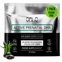 Orlo PRENATAL DHA - Prenatální DHA Omega 3 dodatek - Triple Strength Omega3s - Vegan DHA & EPA - Algae Omega33 Oil - Podporuje vývoj mozku během těhotenství a kojení (60 Mini Softgels)