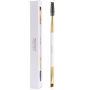 Docolor Eyebrow Brush Duo Eyebrow Spoolie Profesionální Angled Eye Brow Brush ideální pro Lining a Shaping obočí, Spoolie pro obočí nebo řasy bílé