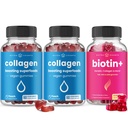 NutraChamps Kompletní vlasy, kůže a nehty Bundle - Biotin, kolagen, Keratin & Více