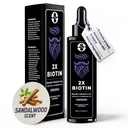 Biotin Koncentration Beard Thickener & Softtener - 2oz with Castor Oil, Rosemary Oil, and Vitamins - Sandalwood Scent for Men