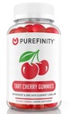 PUREFINITY Tart Třešňové gumy - Acid Flush pro společnou pomoc a obnovu, Surová šťáva Extract Antioxidant - Non- GMO, Gluten Free, Vegan, 60 Počet
