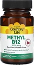 Country Life - Superior B-12, Berry Ochucené, 3000 mcg - 50 Sublingual Lozenges
