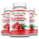 Non- GMO Cranberry Koncentrované od 12,600mg - Triple Strenggels - Snadno polykat pilulky pro muže a ženy, 3 Lahve