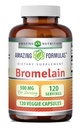 Úžasné doplňky Bromelain 124; 500 Mg Per Serving 124; Veggie Kapsle 124; Non- GMO 124; Gluten zdarma 124; Vyrobeno v USA 124; Ideální pro vegetariány (1 balení 124; 120 Počet)