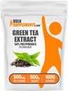 Bulksupplements.comgreen Tea Extract Powder - 50% doplněk polyfenolů, EGCG doplňky - Gluten Free, 500 mg na porci, 500g (1,1 lbs) (balení po 1)