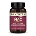 Dr. Mercola NAC s mléčnými thistle - s antioxidanty - Podporuje normální detoxifikační procesy - 500 mg N- acetyl- cystein per Serving - Non- GMO, gluten- Free & Soy Free - 60 Kapsle (30 Služeb)