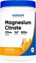 Nutricost Magnesium Citrát Powder (Peach Mango, 500 Gram)