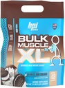 BPI Sports Bulk Muscle XL - Pokročilý hmotnostní zisk pro závažné budování svalů a zotavení, 25g protein & 497 kalorií per serving - čokoláda, 13lb Bag (13lb, cookies a krém)
