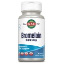KAL Bromelain 500 mg, Digestion and Joint Support Supplement, Digestive Enzymes, Ananas Extract, Rapid Disingration, Vegan, Made Without Dairy or Soy, Lab ověřený, 60 Servings, 60 Tablet