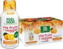 FeelGood Superfoods Vita Ovoce a Veggies Imunitní Support Shot doplňky, Orange Flavor, Balení 10 panáky imunity, imunitní systém Booster nápoj vyrobený s 25 Organic Ovoce & Zelenina