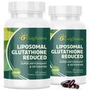 oumebiu Liposomal Glutathione 2000 MG, 10x lepší absorpce, Glutathione dodatek s Hyaluronic Acid + Collagen Peptide + Resveratrol, Výkonný antioxidant, Zdravotní stárnutí, Imunitní zdraví, 120 Počet