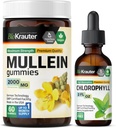 BIO KRAUTER Mullein 60 Gummies & chlorofyl tinktura 2 Fl. Oz.