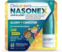 Nasonex Dětské 24HR Alergie Nasal Spray, Non- Drowsy, Scent- Free Mist, Alergie Příznaky + Nasal Congestion, Plná síla předepisování, 60 Sprejů