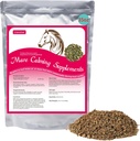 Koně uklidňující doplněk přírodní Raspberry Leaf 35 Oz- uleví úzkost, podrážděnost, a nepohodlí v Mares během tepelných cyklů - také magie vhodné pro želé