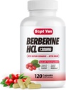 Berberine dodatek 1500mg s Ceylon Skořice - Berberine Kapsle s Bitter Melon, Banaba Leaf, Gymnema Syivestre pro imunitní, metabolismus, Digestion & Heart Health, Vegan 120 Kapsle