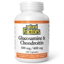 Přírodní faktory, Glucosamine & Chondroitin, Podporuje zdravé klouby a spojovací tkáně, 120 Kapsle