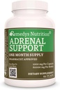 Remedy 's Nutrition Adrenal Support PHAR124; 1000 mg, 60 Vegan Kapsle Bylinný doplněk stravy PHAR124; Dva měsíce Dodávka
