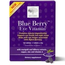NOVÝ NORDIC Blue Berry Eye Vitamin Lutein dodatek se zinkem, podporuje makulární pigmentace, funkce očí a vidění, 120 tablet (balení po 1)