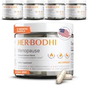 Meno- Menopauza Hormonální Balance pro ženy, Estrogen Soy Isoflavones Menopauza Dodatek pro ženy, Ashwagandha, Black Cohosh Hot Flashes Menopauza Relief, Night Sweats Relief 300Caps