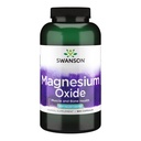 Swanson Magnesium Bone & Muscle Health Support 200 miligramů (2 kapsy na 400 mg Serving Magnesium Oxide) 500 kapslí