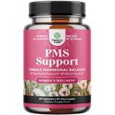 PMS Support Supplement pro ženy - Hormonální rovnováha pro ženy a menstruační diskomfort s DIM, Chasteberry, Black Cohosh & Ashwagandha - pro období křeče Ease, Menopauza Bloating, Mood Swing - 60 Ct