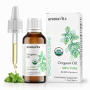 Esenciální organický olej z oregano- 100% čistého řeckého oreganového oleje s karvakrolem - nad 86%, Non- GMO, Extra síla oregano oleje organické kapalné kapky, 1 FL.OZ / 30ml
