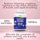 Asthma Relief - Lung Support Supplement na pomoc udržet celkový Lung & Respirační zdraví - 100% přírodní bylinný dodatek