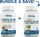 Palmara Health Premium Monolaurin 600mg + L- Lysin + Monolaurin Combo