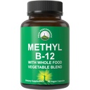 Methyl B12 Vitamin + celá směs 25 Zelenina a ovoce pro Max Absorpce. Vegan Vitamin B12 Methylkobalamin - Methyl B-12 dodatek pro energii, Focus and Relief. 30 denní zásobovací kapsle