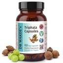 DRWAKDE 's Triphala Capsules (60 Veg Caps, Plant- Based Supplement, Ayurvedic Herb, All Natural, Vegan)