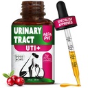 Сat Močová trakt Infekce Cranberry - Psí UTI Léčba k péči o močovou měchýř - Kočka UTI Léčba ledvin - Preventivní podpora pro renální zdraví v kapkách - 2 Oz