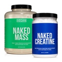 NAKED Soy- Free Protein Bundle: 8LB Vegan Mass Creatin