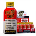 Ovocný punč Extra Energy Shot 12 pk - 260mg přírodní kofein B12 B6 - Energy & Focus Support - 2 Servings Sugar Free Zero Calorie Green Tea B-Vitamins Electrolytes Vegan - 1.93 fl oz