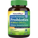 Probiotika 50 miliard per Serving, 18 Probiotických proužků, 60 Veggie Kapsle - Non- GMO, gluten zdarma