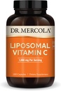 Dr. Mercola Liposomální vitamín C, 1000 mg na servírování, 90 Servingů (180 Kapsle), Dietní dodatek, Podporuje imunitní zdraví, Non GMO, NSF Certified