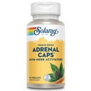 SOLARAY Adrenal Caps, Freeze- Sured - Wellness Support Adrenal Cocktail with Herb Activators Eleuthero, Gotu Kola, Licence and Clove - Laboratoř ověřená, 60denní záruka - 30 Služeb, 60 VegCaps