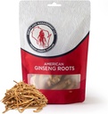 Dairyland American Ginseng Roots Prangs - 4 oz Pack of Wisconsin Ginseng Root - Non-GMO, Gluten Free Whole Ginseng - Použijte tento bylinný dodatek v polévce, čaj, kongee