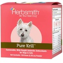 Herbsmith Pure Krill - Wild- Catched Antarktický kril - Jen 1 ingredience - Astaxanthin pro psy - Ready- to -Use Omega 3 s - Alternativa k Krill Oil pro psy - 150g