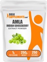 BulkSupplements.com Amla Extract Powder - Indian Gooseberry Extract, Amla Powder - Gluten Free, 1g per Serving, 250g (8.8 oz) (balení po 1)