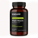 Endur Plain Niacin (kyselina nikotinová), Heart Health & Health Cholesterol Balance Supplement, Release Formule, Gluten Free, 500 mg (100 tablet)