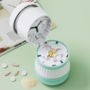 Pill Cutter - Pill Splitter s nerezovou ocelovou čepelí pro řezání malých nebo velkých pilulek v jedné třetí, Pill Cutter 1 / 3, Vhodné pro cuting vitaminy, tablety (1-3 zelené)
