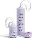 Betife Roztomilý Pill Organizátor, Roztomilý Týdenní Pill Box pro cestování, Roztomilý Denní Pill Pouzdro 7 Den, se 7 Velké Stackable Compartments, Pevné ABS Držák pro vitamin dodatek medicína
