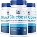 (3 Pack) Gluktosa Advanced Blood Support, Gluktosa, Gluktosa - Advanced Blood Supplement, Gluktosa Supplement Support Capsules - Všechny přírodní vzorec, 90 Kapsle pro 3 měsíce