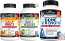 Triple Strengelles Omega 3 Fish Oil (1 měsíční dodávka) Plus Glucosamine Chondroitin MSM Triple Strength Support Supplement (1 měsíční dodávka)