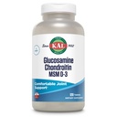 KAL Glucosamine Chondroitin MSM D- 3, dodatek společné podpory, 1500 mg glucosaminu sulfát, 1200 mg Chondroitin sulfát, 1000 mg MSM, Plus vitamin D3 & Vitamin C, 40 Podání, 120 tablet