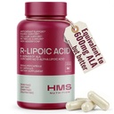 Stabilizovaný R- Lipoic Acid 300mg per Serving, R Alpha Lipoic Acid ALA doplněk Antioxidant pro Nerve, Energy & Metabolismus Podpora, NSF Certifikované doplňky, Non- GMO & Vegan, 60 Kapsle, 2 Měsíční dodávky