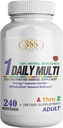Multivitamin, Multiminerální doplněk w / Antioxidanty, zinek, vitamin D3 & B vitaminy, gluten zdarma, Non- GMO ingredience - (240 Počet) 365 Zdraví