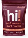 Performance Plant Protein Powder 124; 3x Better Amino Acid Absorption 124; Dairy Free Protein Powder & BCAA Ow124; Digestive Enzymes for Easy Digestion Of124; 23g Protein, 140 Calories per Serving (Chocolate)