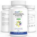 Lipozomální fisetin s doplňkem Quercetin 1200 mg na porci, High Absorption Polyfenols Antioxidants for Women, Men, Non- GMO, Gluten- Free, 1 Bottle- 60 Softgels